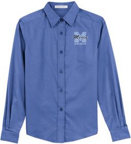 Ladies L/S Shirt, Ultramarine Blue